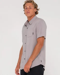 Camisa De Rayon De Manga Corta Razor Blade><noscript><img width=