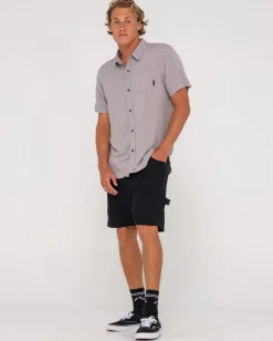 Camisa De Rayon De Manga Corta Razor Blade><noscript><img width=
