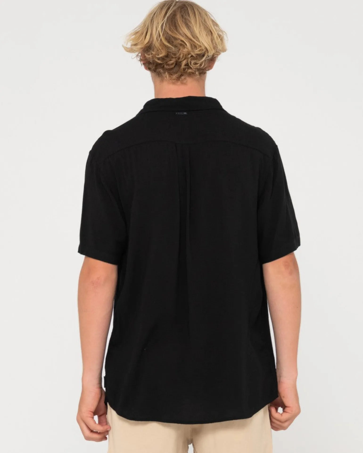 Camisa De Rayon De Manga Corta Razor Blade>Rusty Hot