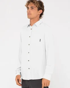Camisa De Rayon De Manga Larga Razor><noscript><img width=