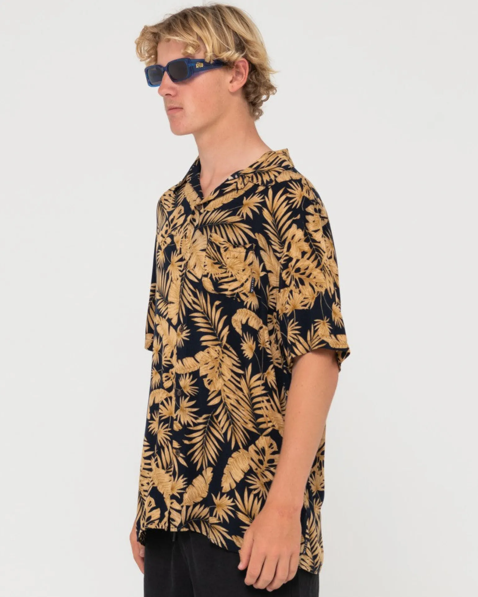 Camisa Estampada De Manga Corta Night Swim>Rusty Clearance