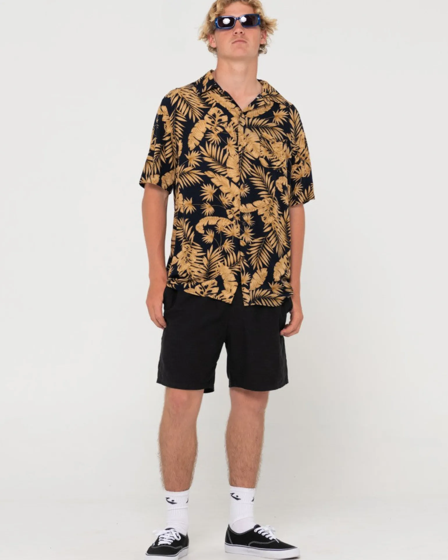 Camisa Estampada De Manga Corta Night Swim>Rusty Clearance