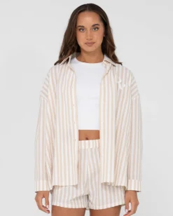 Camisa Extragrande A Rayas Mackenzie>Rusty Online