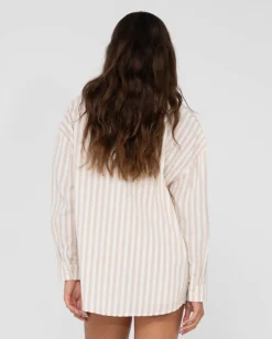 Camisa Extragrande A Rayas Mackenzie>Rusty Online