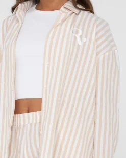 Camisa Extragrande A Rayas Mackenzie><noscript><img width=