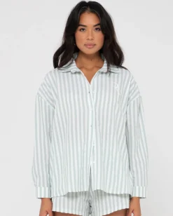 Camisa Extragrande A Rayas Mackenzie>Rusty Outlet