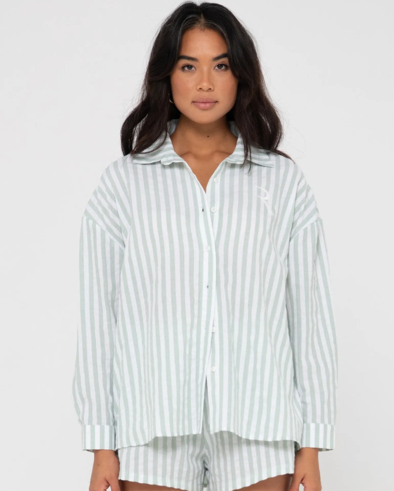 Camisa Extragrande A Rayas Mackenzie>Rusty Cheap