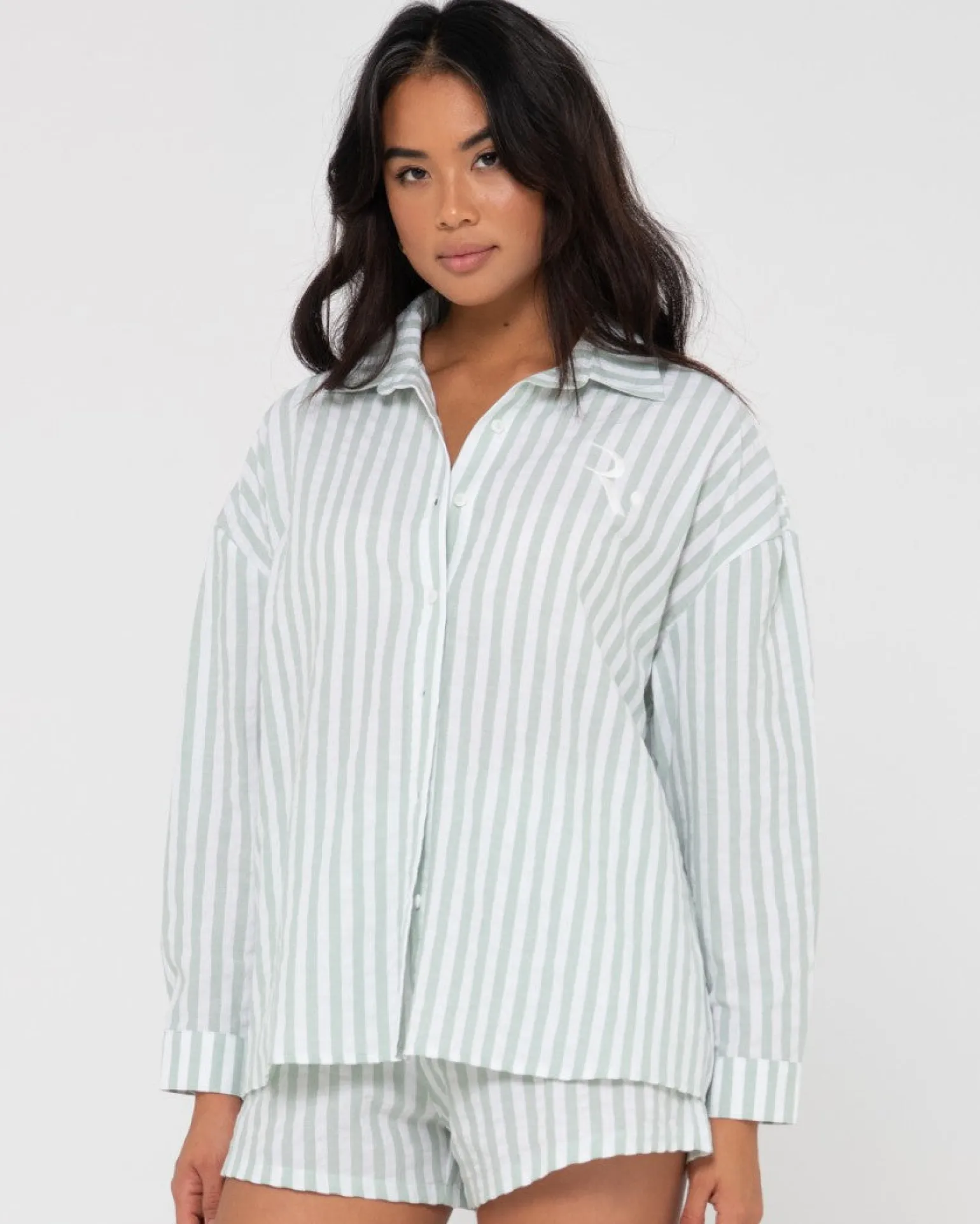 Camisa Extragrande A Rayas Mackenzie>Rusty Cheap