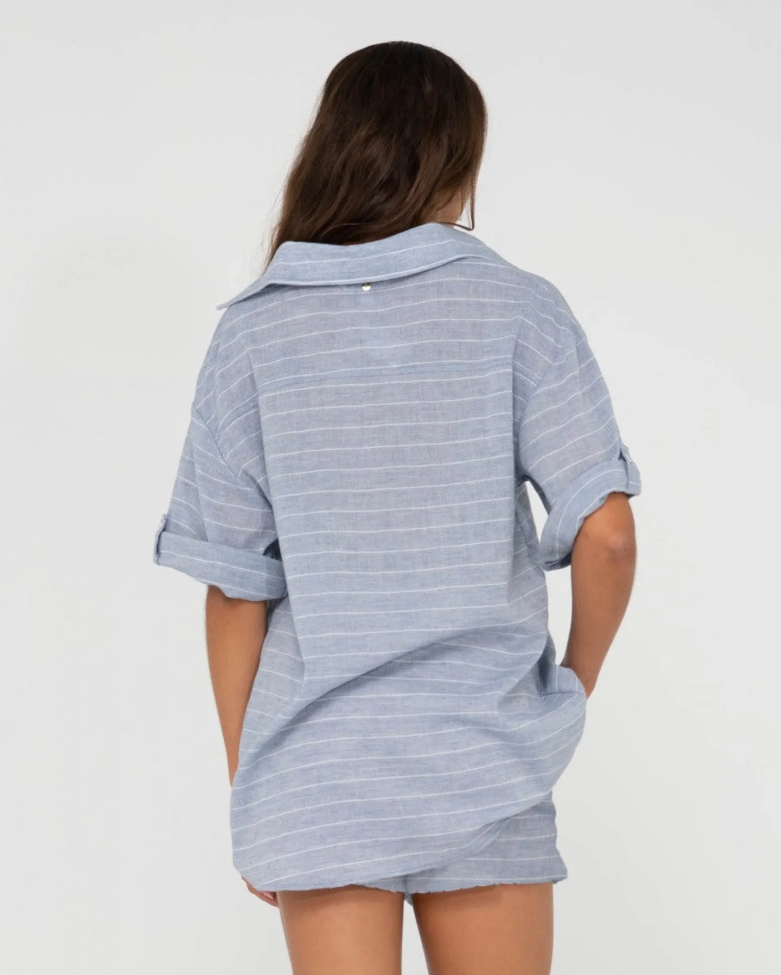 Camisa Extragrande A Rayas Siena>Rusty Sale