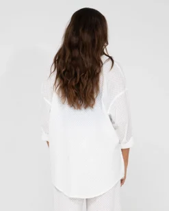 Camisa Extragrande De Manga Larga Isabelle>Rusty Clearance