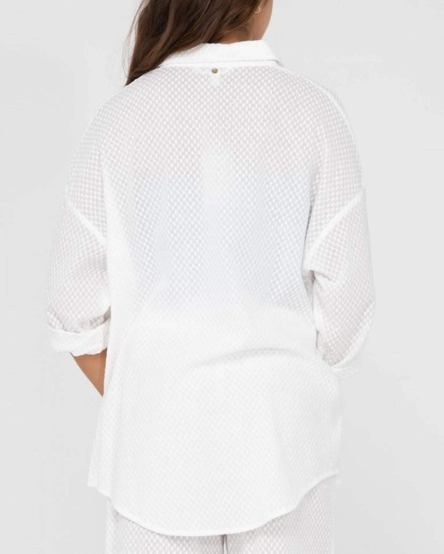 Camisa Extragrande De Manga Larga Isabelle>Rusty Clearance