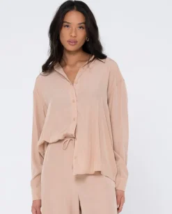 Camisa Extragrande De Manga Larga Porter>Rusty Outlet