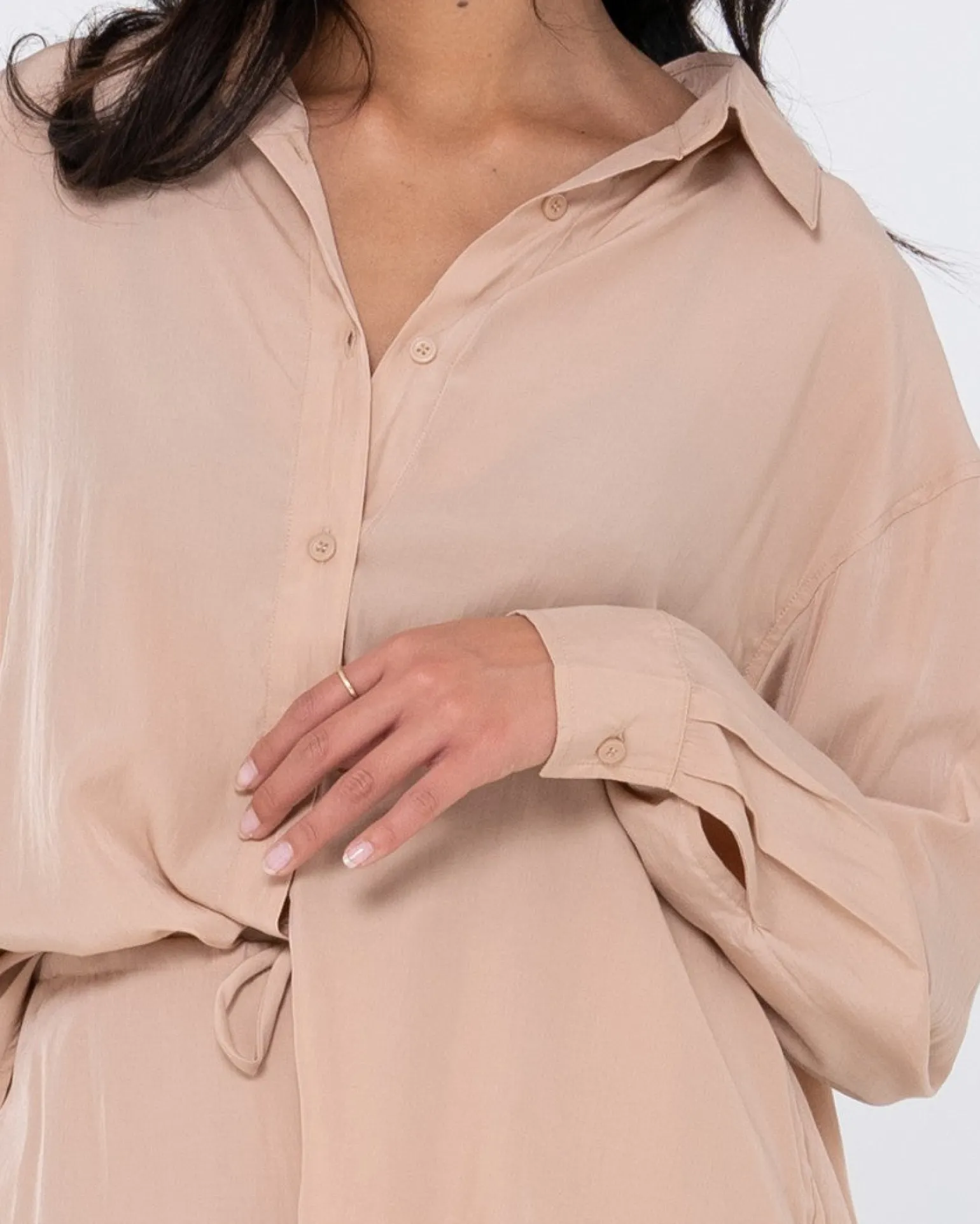 Camisa Extragrande De Manga Larga Porter>Rusty Outlet