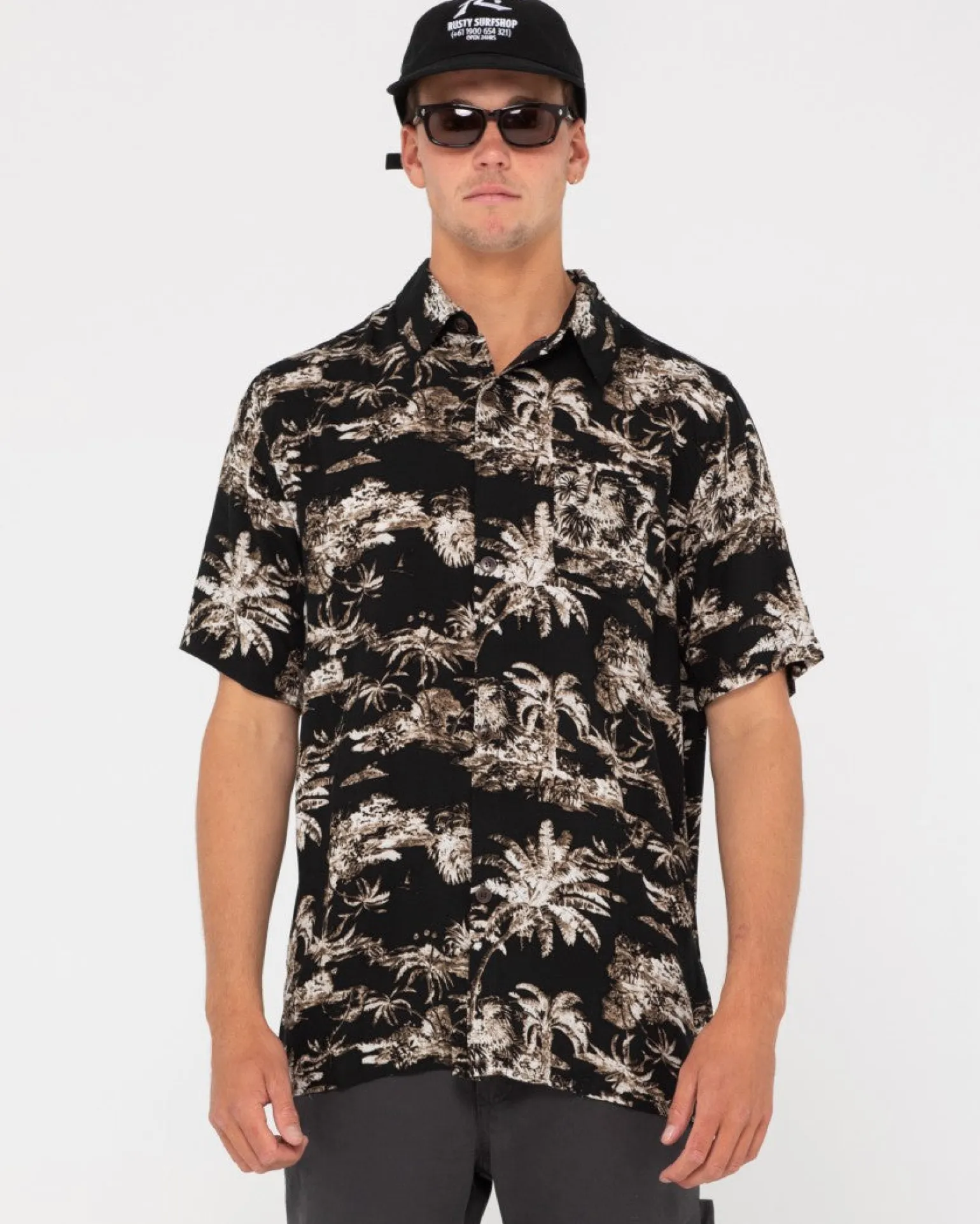 Camisa Manga Corta Palm Reader>Rusty Outlet