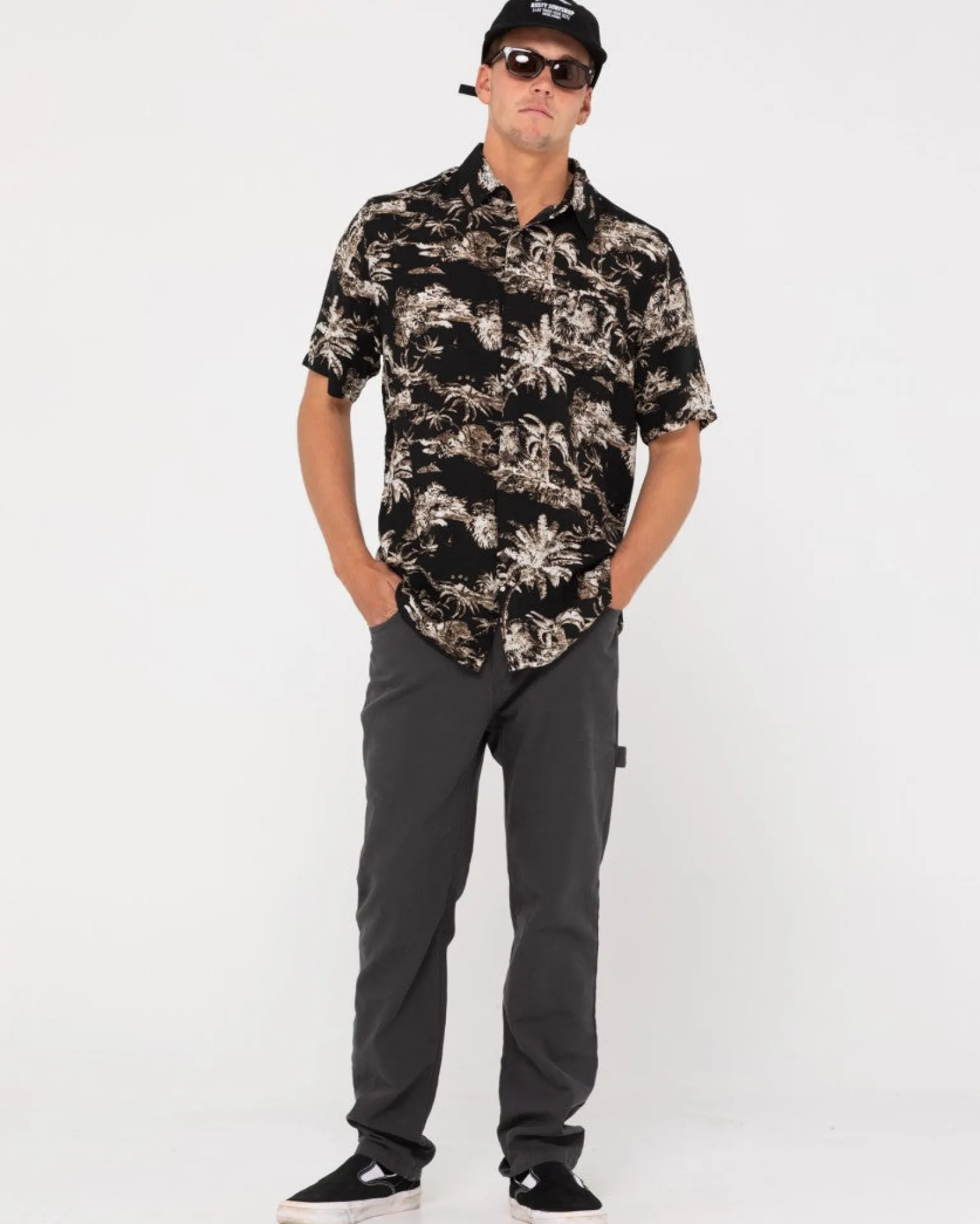 Camisa Manga Corta Palm Reader>Rusty Outlet