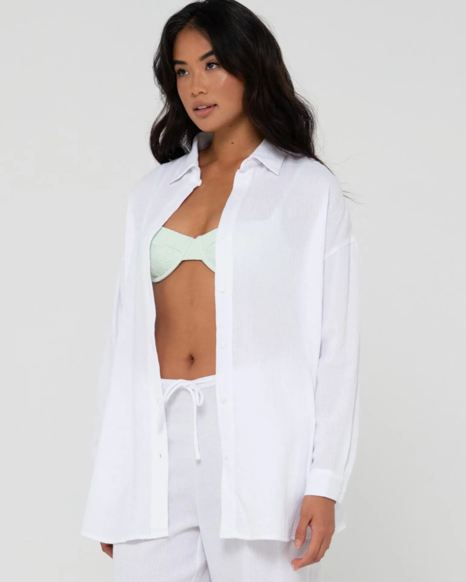 Camisa Oversize De Manga Larga Vahala>Rusty Best