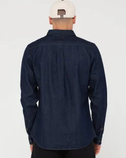 Camisa Vaquera De Manga Larga Dryver>Rusty Clearance