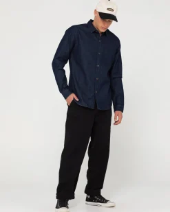 Camisa Vaquera De Manga Larga Dryver><noscript><img width=