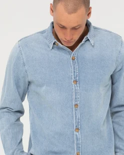Camisa Vaquera De Manga Larga Dryver><noscript><img width=