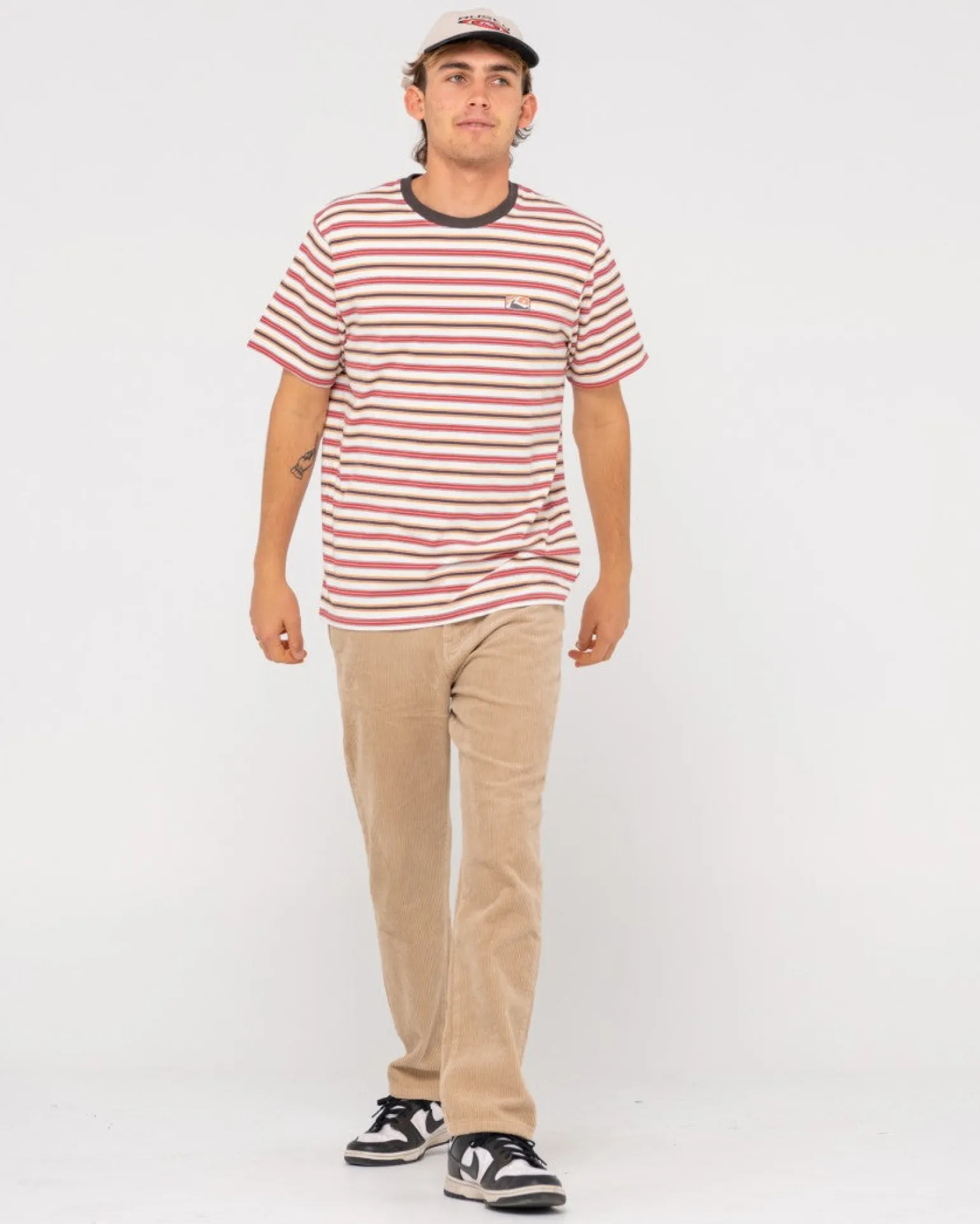 Camiseta A Rayas De Manga Corta Noble>Rusty Discount