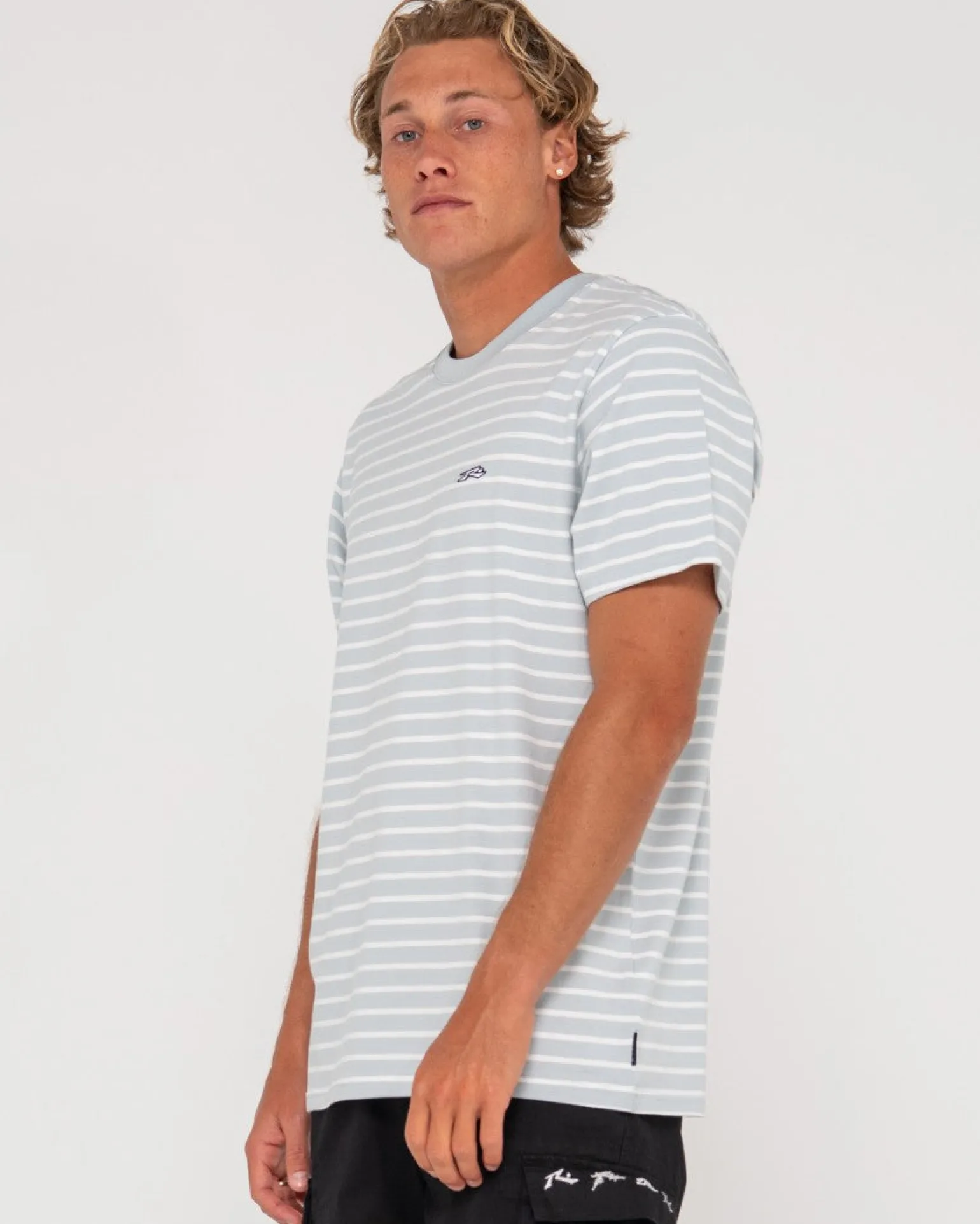 Camiseta A Rayas De Manga Corta Changing Lanes>Rusty Discount