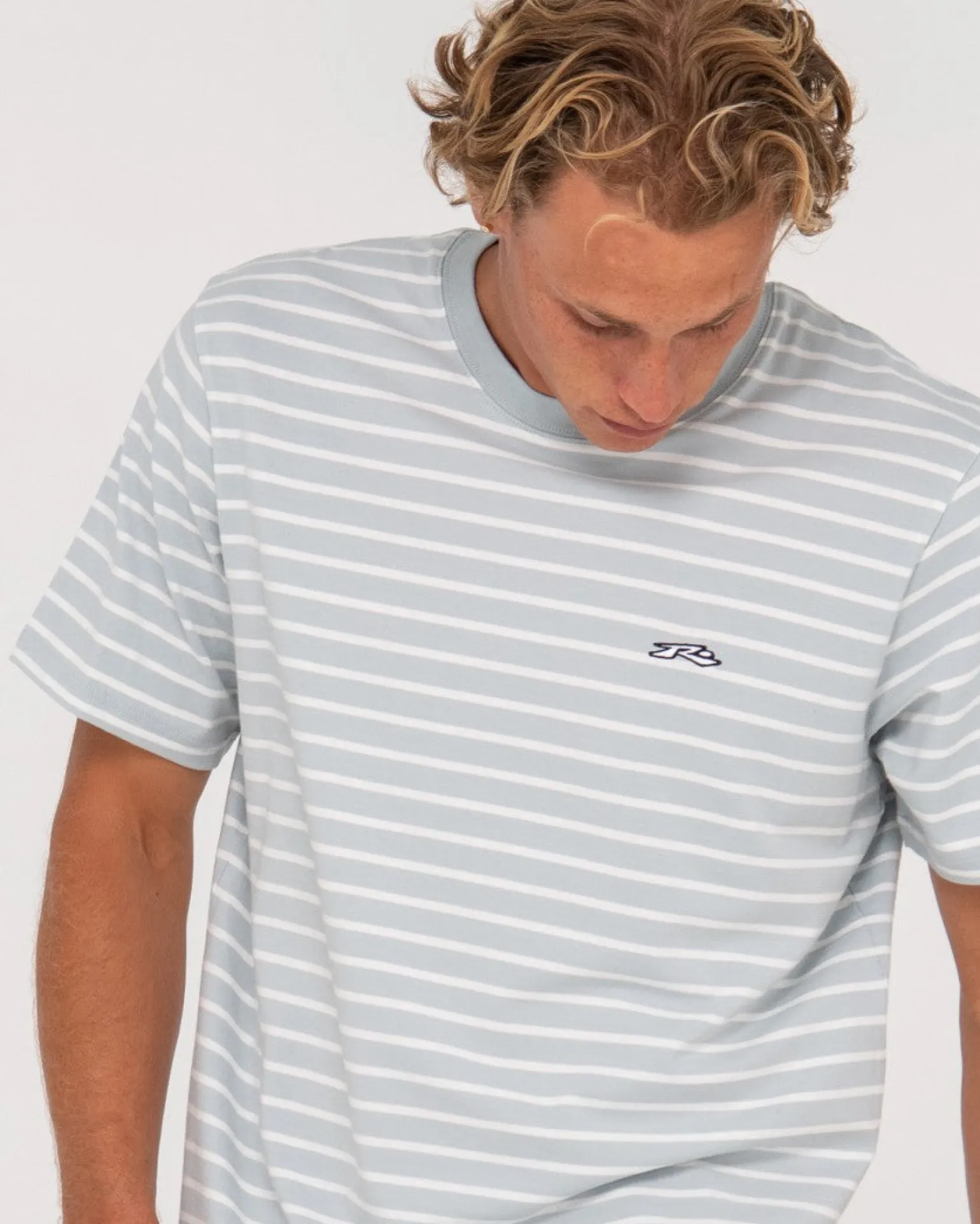 Camiseta A Rayas De Manga Corta Changing Lanes>Rusty Discount