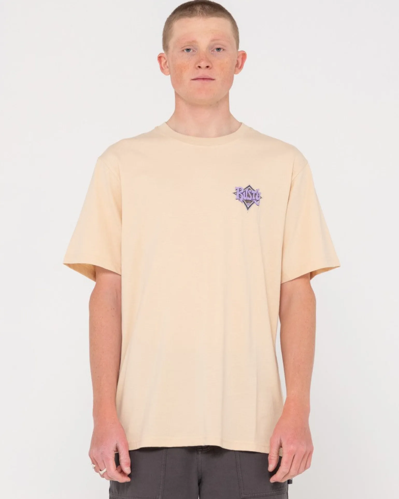 Camiseta Con Grafico De Manga Corta Y Diamantes Retorcidos>Rusty Hot