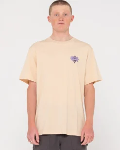 Camiseta Con Grafico De Manga Corta Y Diamantes Retorcidos>Rusty Clearance