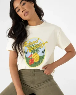 Camiseta Con Grafico Relajado Island Holiday><noscript><img width=