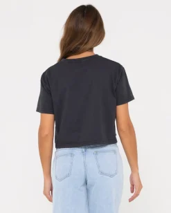 Camiseta Corta Con Grafico De Ajuste Relajado Rider>Rusty Sale