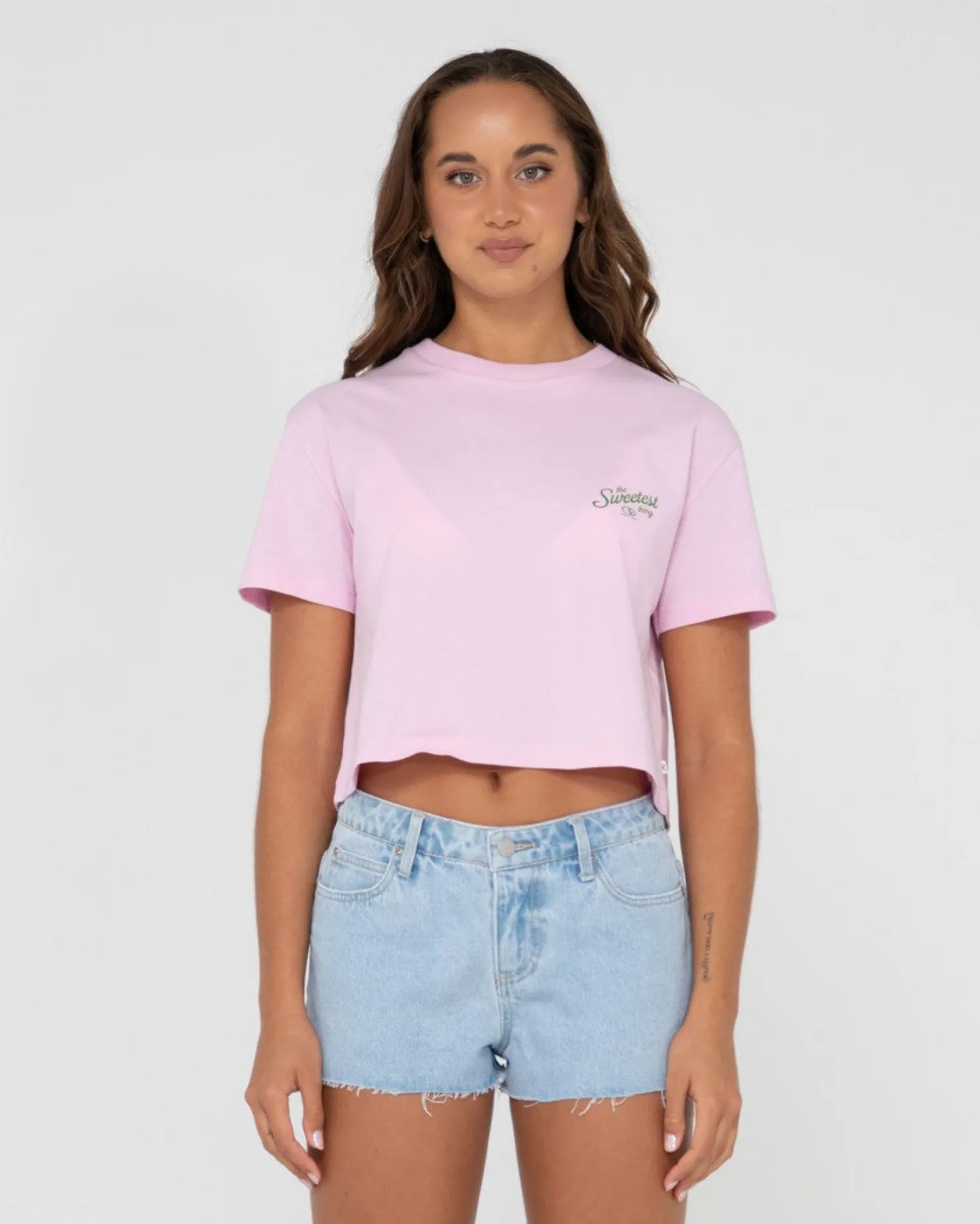 Camiseta Corta Con Grafico Sweetest Thing>Rusty Sale