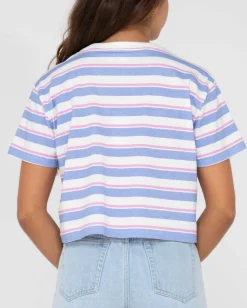 Camiseta Corta Holgada Con Rayas Camila><noscript><img width=
