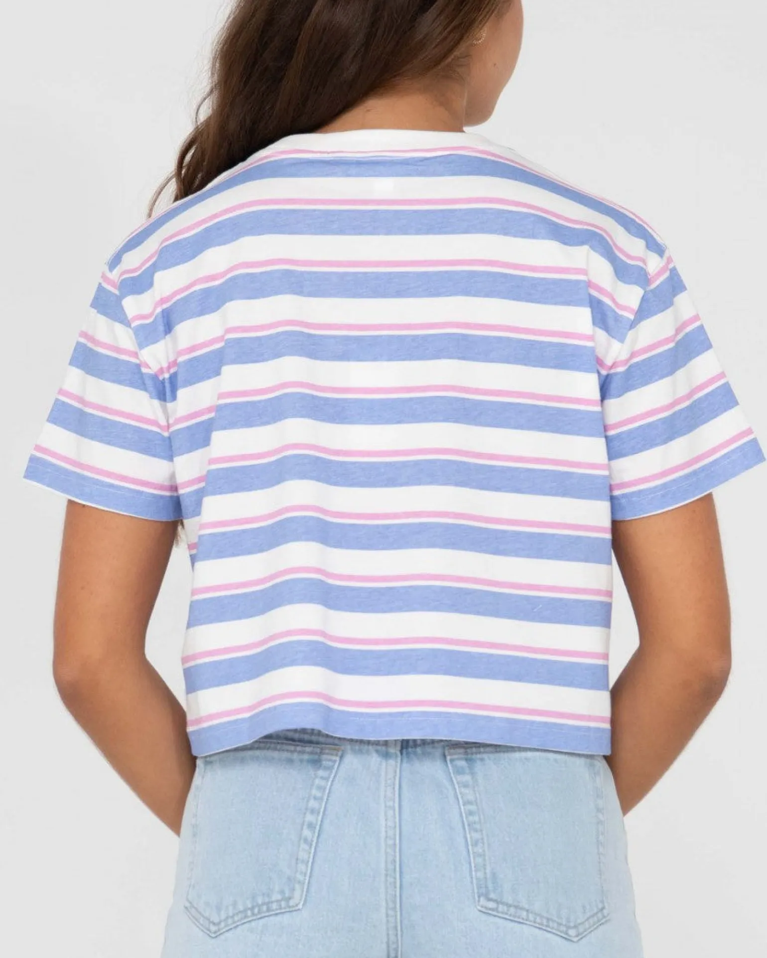 Camiseta Corta Holgada Con Rayas Camila>Rusty New