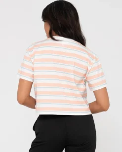 Camiseta Corta Holgada Con Rayas Camila><noscript><img width=