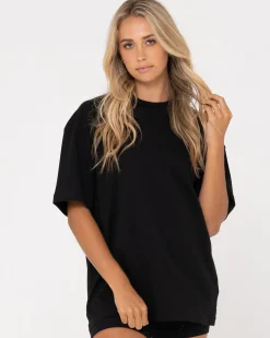 Camiseta De Corte Boyfriend De Blanks>Rusty Hot