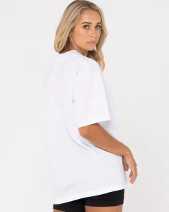 Camiseta De Corte Boyfriend De Blanks>Rusty Best Sale