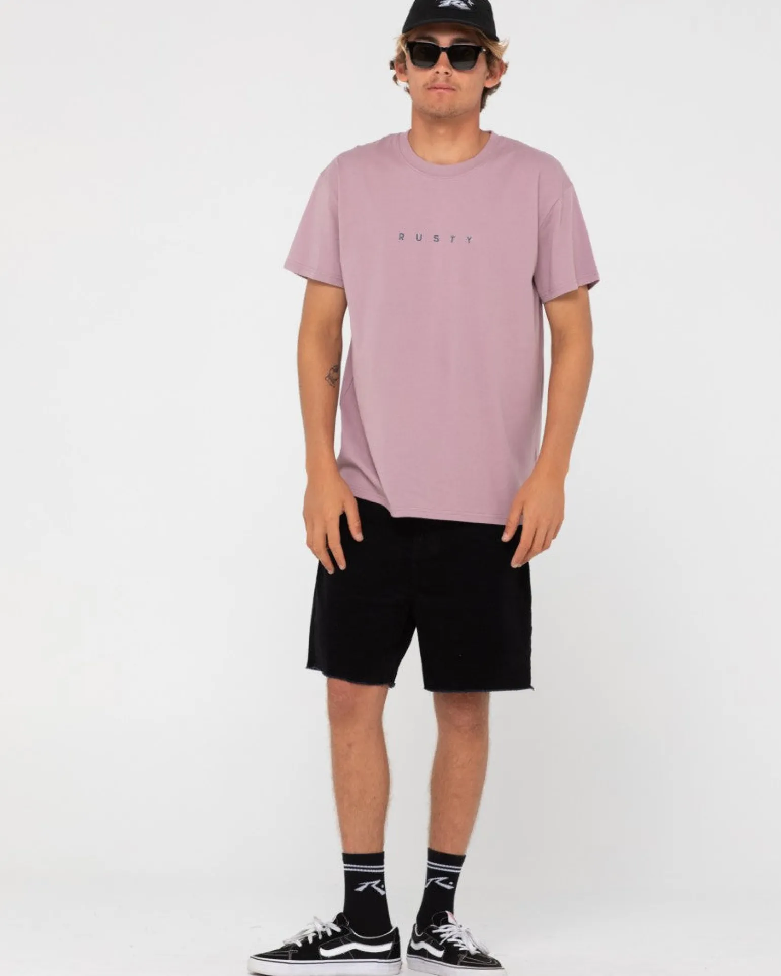 Camiseta De Manga Corta Con Corte Corto>Rusty Hot