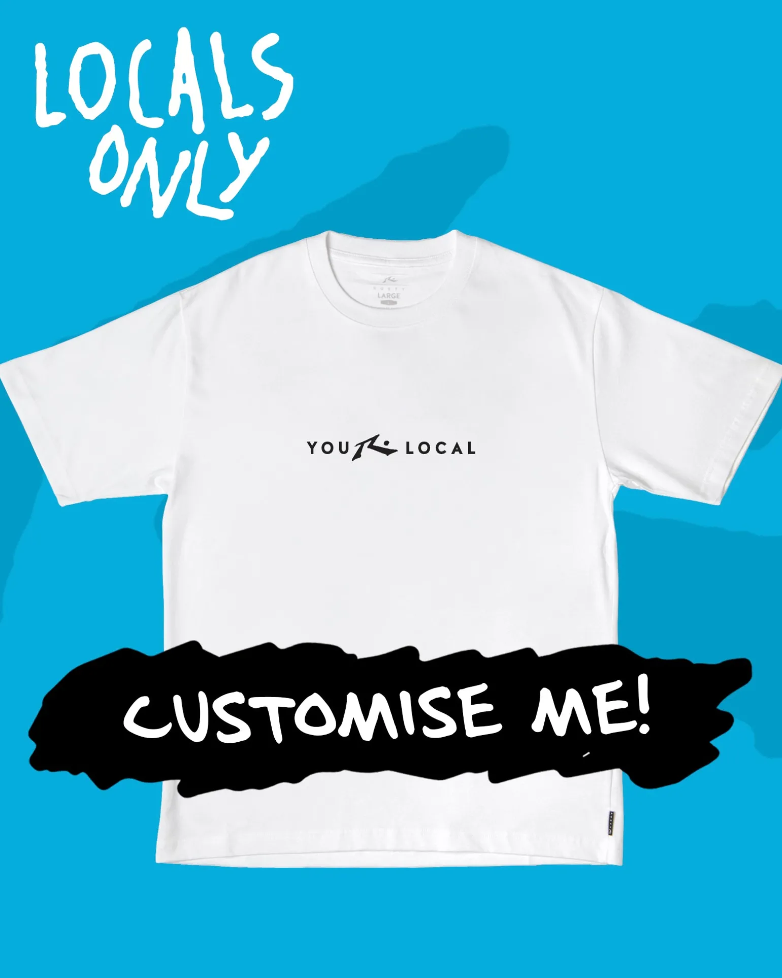 Camiseta De Manga Corta Con Estampado Personalizado De Locals Only>Rusty Store