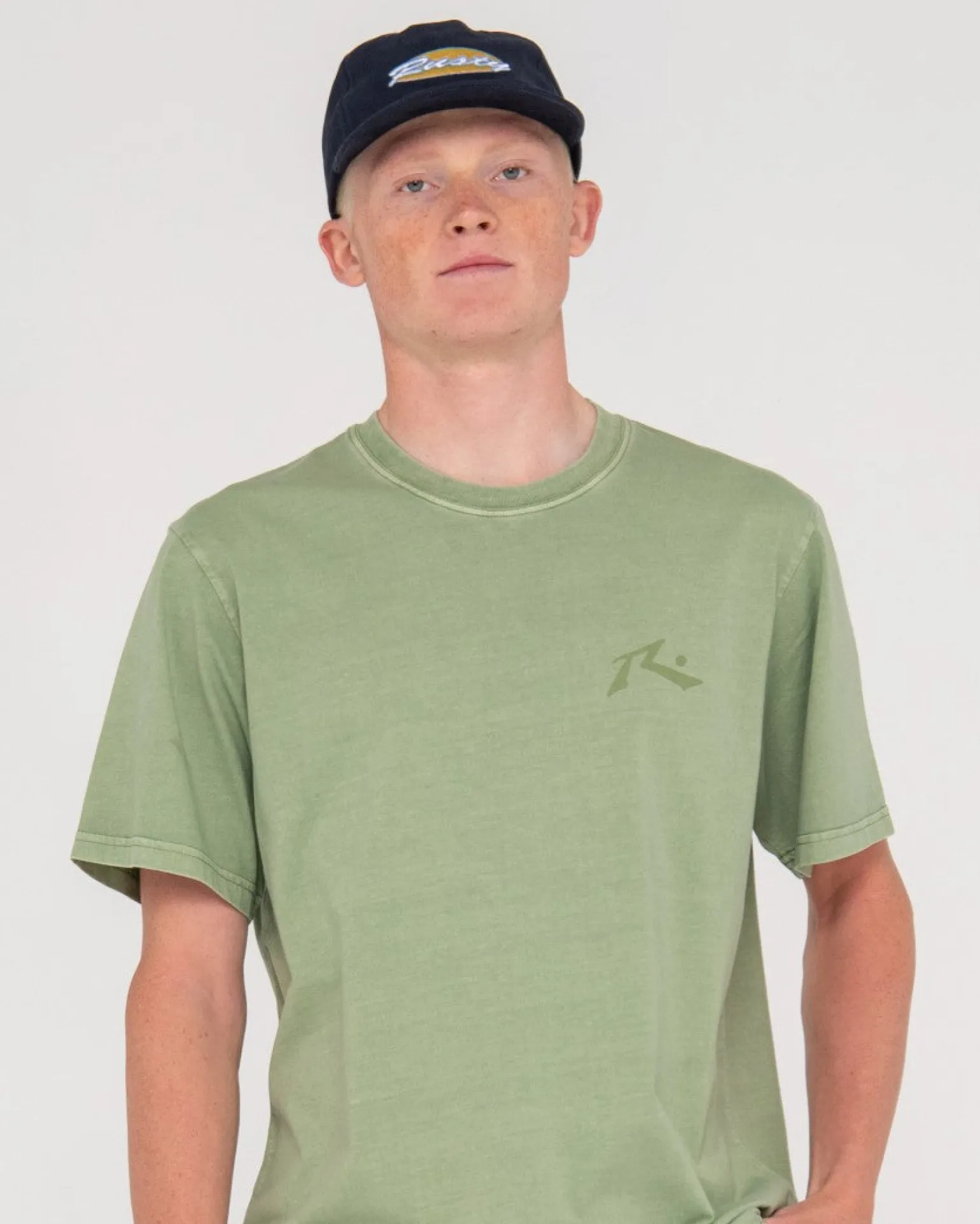 Camiseta De Manga Corta Con Lavado Comp>Rusty New