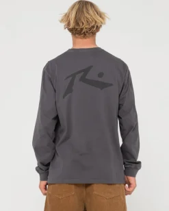 Camiseta De Manga Larga Con Lavado Comp>Rusty Cheap