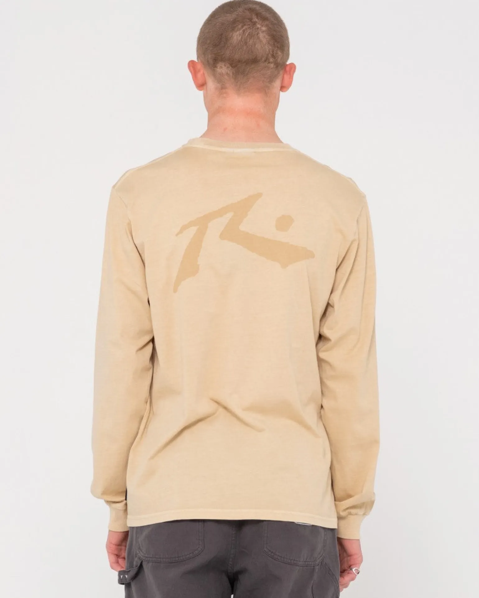 Camiseta De Manga Larga Con Lavado Comp>Rusty New