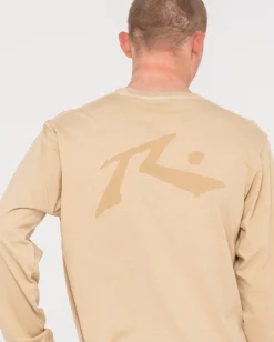 Camiseta De Manga Larga Con Lavado Comp><noscript><img width=