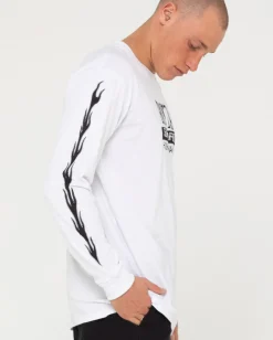 Camiseta De Manga Larga Flaming Anarchy Para Niños><noscript><img width=
