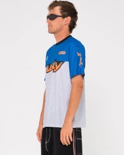 Camiseta De Motociclista Con Estampado Nine O Clock Nac><noscript><img width=