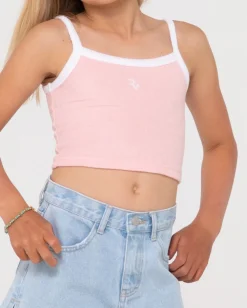 Camiseta De Tirantes Mala Terry De Rizo Para Nina><noscript><img width=