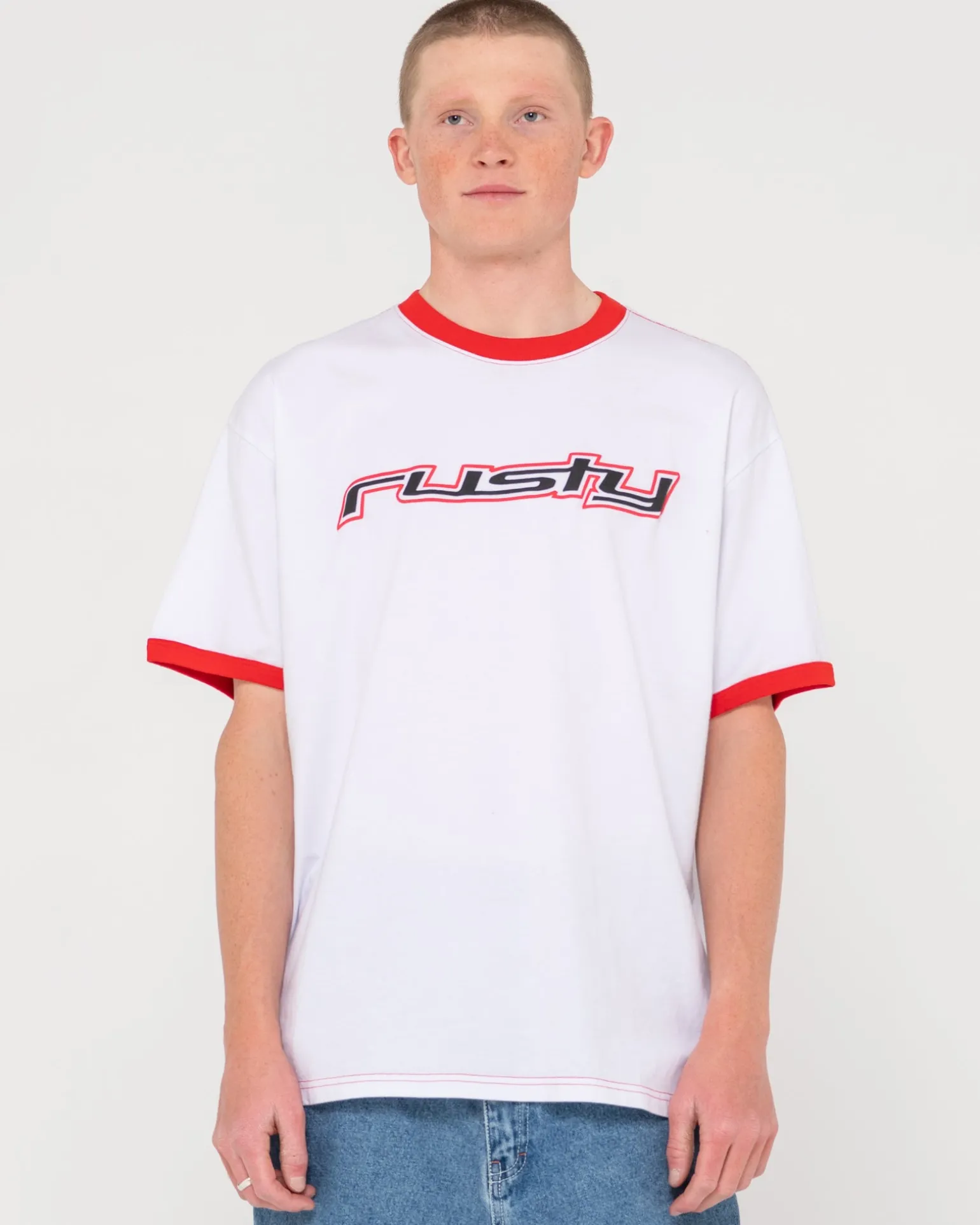 Camiseta Grafica De Manga Corta Dead Ringer>Rusty Store