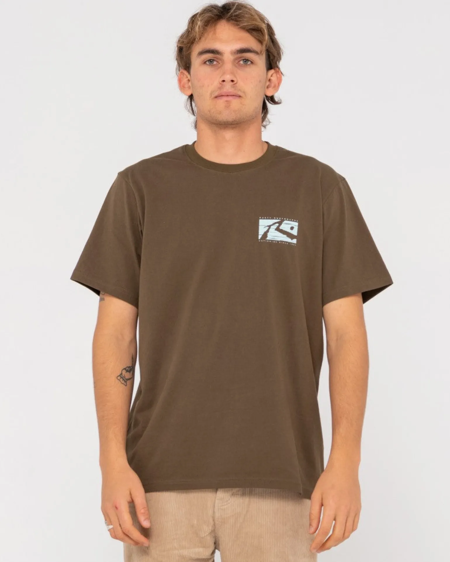 Camiseta Grafica De Manga Corta Con Lunares R>Rusty Hot