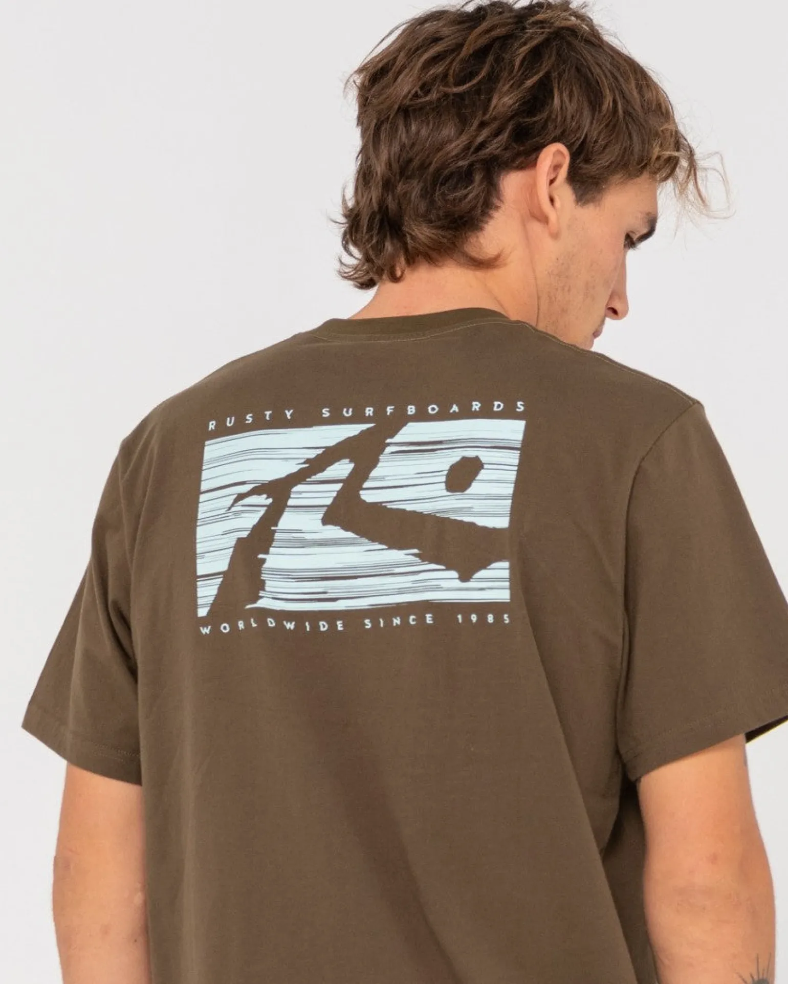 Camiseta Grafica De Manga Corta Con Lunares R>Rusty Hot