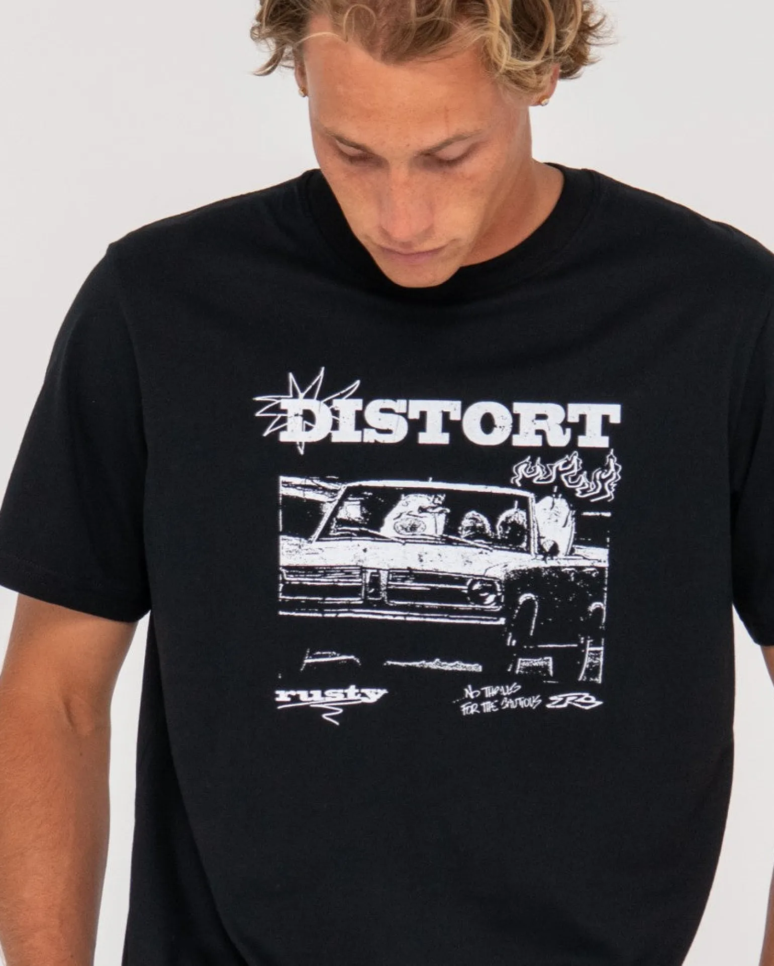 Camiseta Grafica De Manga Corta Distorsionar>Rusty Best Sale