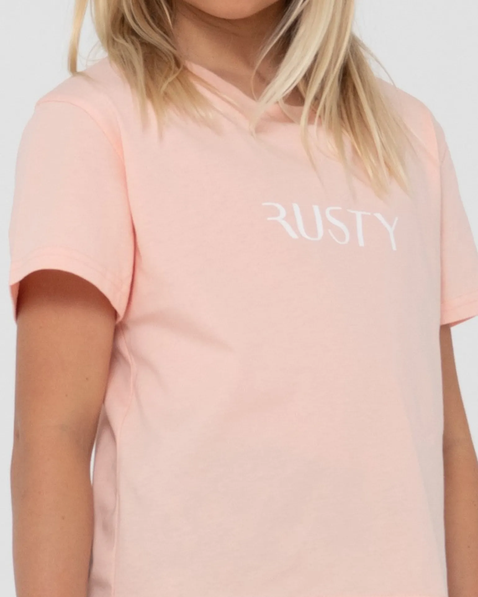Camiseta Holgada Con Grafico De La Firma Para Ninas>Rusty Shop
